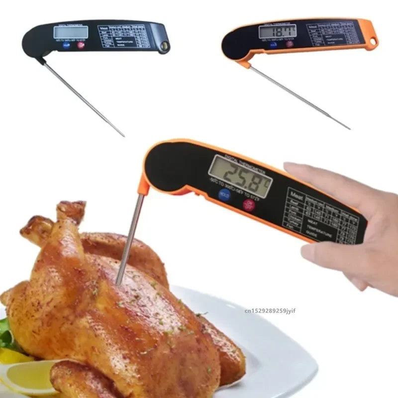 Digital Meat Thermometer – Instant Read, Waterproof & Backlit for BBQ, Grill & Kitchen 2025