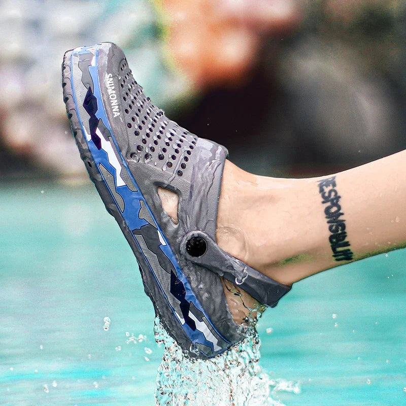 Men Slippers Summer EVA Soft-soled Platform Slides Sandals Indoor Outdoor Walking Beach Shoes Flip Flops Mens Shoes