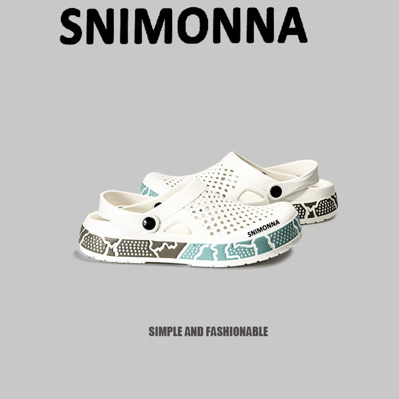 Men Slippers Summer EVA Soft-soled Platform Slides Sandals Indoor Outdoor Walking Beach Shoes Flip Flops Mens Shoes