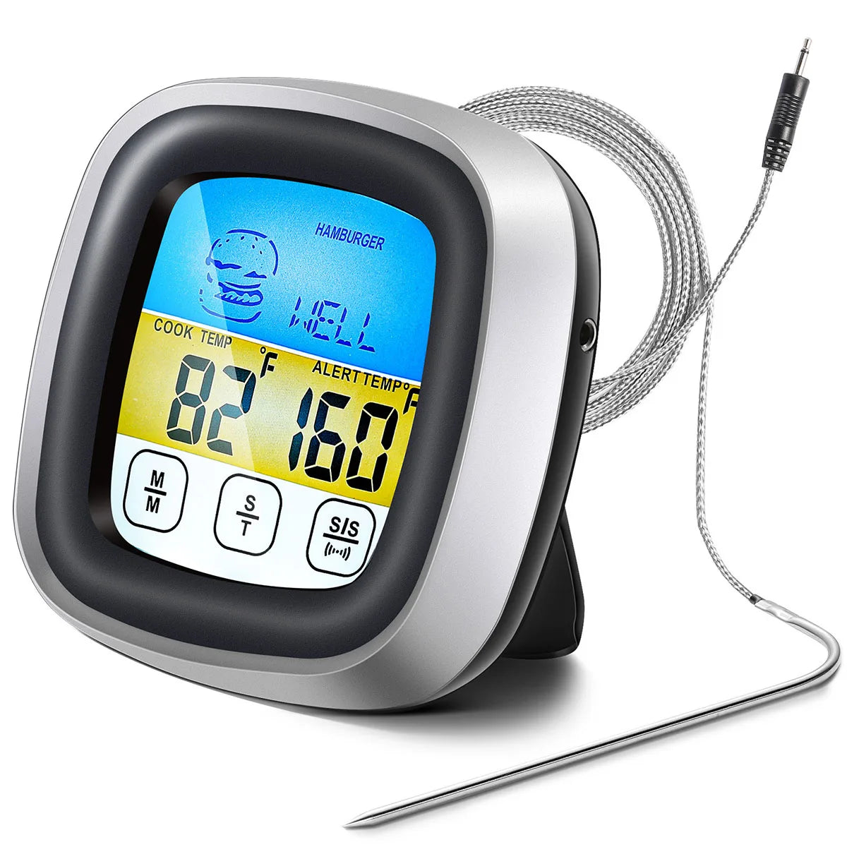 Digital Meat Thermometer Probe Touch Screen for Cooking & BBQ
