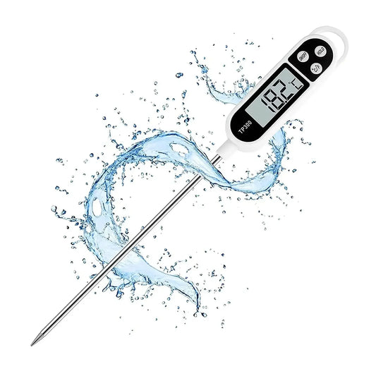 Instant Read Digital Meat Thermometer with Probe for Cooking, BBQ & Food – LCD Display